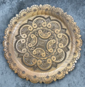 Vassoio vintage 14,5" fatto a mano - Foto 1 di 4