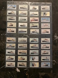 40 Wills Cigarettes Cards Merchant Ships England Collection Lot - Picture 1 of 9
