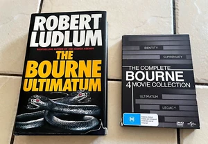The Bourne Ultimatum By Robert Ludlum & The Complete Bourne Movie Collection DVD - Picture 1 of 8