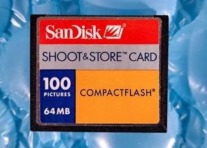 SanDisk 64MB Compact Flash memory card Tested - Picture 1 of 2