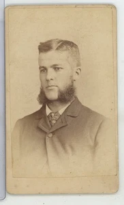 F. Pratt Hartley Chicago IL CDV Carte De Visite um 1883 - Bild 1 von 2