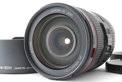 Ex15%OFF Canon EF 24-105mm f/4 L IS USM Macro Zoom Lens with Hood [MINT] Japan - Image 1 of 4