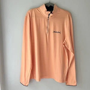 Polo Golf Ralph Lauren 1/4 Zip Large Orange Performance Pullover Shadow Creek - Picture 1 of 5