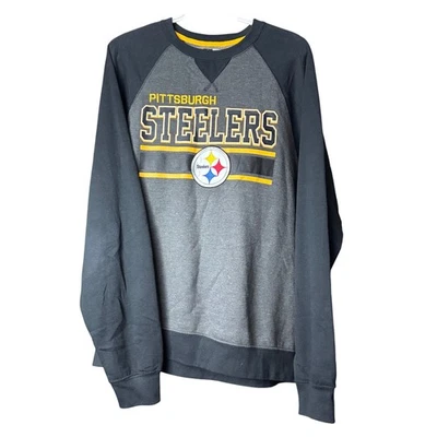 Ropa del equipo de la NFL para hombre talla grande Pittsburh Steelers sudadera vintage fútbol americano Foto 1 de 4