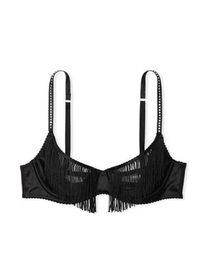 Victoria's Secret Size M-DD VERY SEXY Fringe Open Quarter Cup Shine Strap Bra - Image 1 of 4