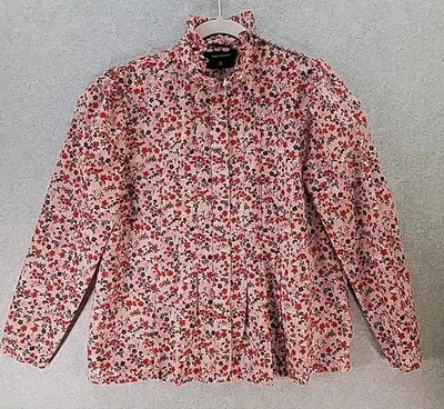 Blusa Robert Rodriguez Mujer Talla 4 Floral Sedosa Top Transparente Capricho Clásica Usada en Excelente Condición Foto 1 de 4