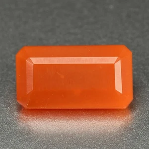 1.89 Ct IF Octagan Cut 10.7 x 5.8 MM 100% Natural Orange Red Mexico Fire Opal - Picture 1 of 5