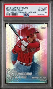 2018 Topps Chrome Update An International Affair Shohei Ohtani PSA 10 GEM MINT - Bild 1 von 2