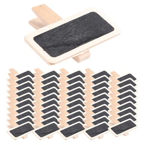 50 blackboard wood message rectangle clip clip panel card memos5579 - Picture 1 of 7