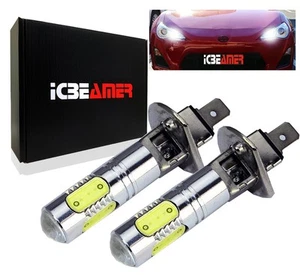 H1 LED White Light Bulbs Projector Lense Fit High Beam Fog Light Only L665 - Picture 1 of 7
