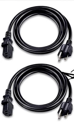UL Listed 15 Amps 3 Prong Power Cord - Power Supply Cable - Computer Power Cord - Image 1 of 4