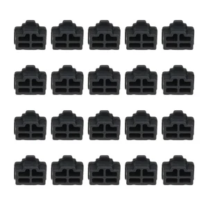 0.5 Inch RJ45 Dust Plug, 20 Pcs Anti Dust Plug Cover Female End, Black - Photo 1 sur 6