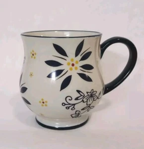 Temptations By Tara Classic 16 Oz Coffee Mug Cup Blue Floral KFI-XNG-977414 - Picture 1 of 9