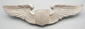 Distintivo ali 3 pollici pilota aeronautico esercito sterling seconda guerra mondiale - Foto 1 di 3