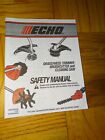Echo Grass Trimmer Brush Cutter/Clearing Saw Owner's Manual-Smoke/Pet-free 