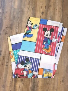 Vintage Cool Mickey Flat Sheet Twin The Walt Disney Co. - Picture 1 of 2