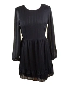 City Vibe Women's Dress Large L Black Long Sleeve  - Picture 1 of 9