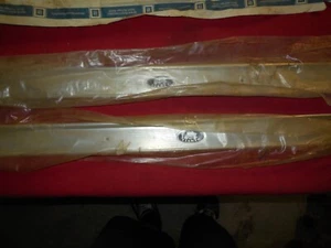 NOS 1968 - 72 Chevelle Malibu GTO Lemans Cutlass 442 Skylark door sill plates GM - Bild 1 von 6