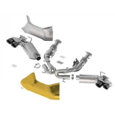 Chevrolet Corvette C8 2020-2024 sistema de escape mejorado 19433782 con puntas negras Foto 1 de 3