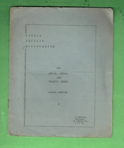 #D360.  1953-54 ANNUAL REPORT - HOTEL CRICKET ASSOCIATION - Picture 1 of 2