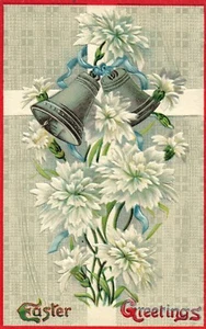 Set of two Floral Easter Postcard Bell Series 0531 - Picture 1 of 4