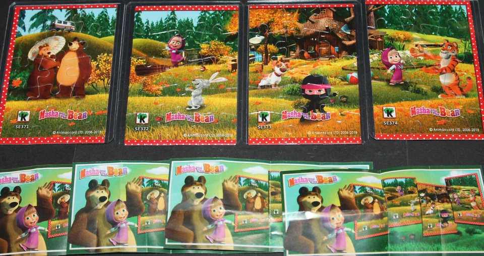 Superpuzzle - Masha and the Bear -Masha und der Bär + alle  4 Beipackzettel - Bild 1 von 1