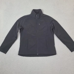 Diamond Double Jacket Womens Medium Black Softshell Stretch Fleece Lining - Picture 1 of 16