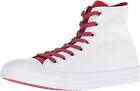 Converse Chuck Taylor All Star Hi Sneakers White Red New