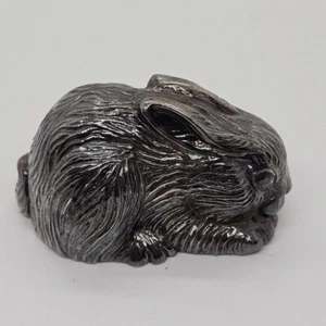 Reed & Barton silver plate rabbit music box - Picture 1 of 5