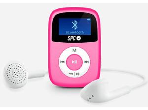 Reproductor MP3 - SPC Bluebird, 8GB, Bluetooth, Radio FM, Rosa