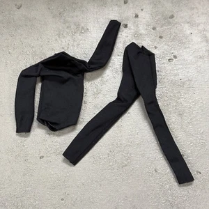 Custom 1/12 Black bodysuit for 6" Muscular body (SU-CH-BDSET-BLK-L) - Picture 1 of 3