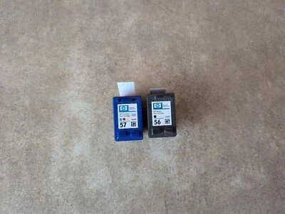 PACK DE 2 CARTUCHOS DE TINTA ORIGINALES HP 56/57 C6656A/C6657A NEGRO/TRICOLOR H1-1(97) Foto 1 de 4