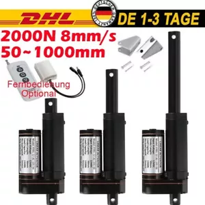 Attuatore lineare elettrico 12V attuatore lineare motore 2000N 300mm 500mm 900mm IP65 - Foto 1 di 46