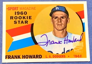 2001 Topps Baseball Autograph #65 Frank Howard-MINT-FREE SHIP - Picture 1 of 2
