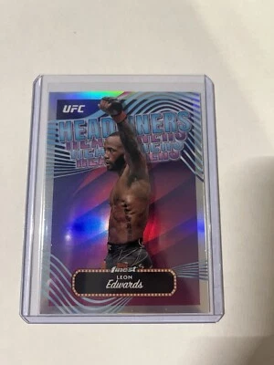 2024 Topps Finest UFC - Leon Edwards - Headliners - HDL-4 - Image 1 of 2