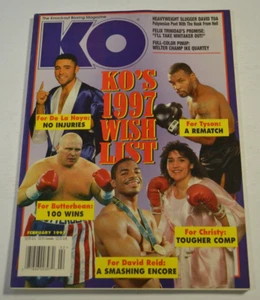 KO The Knockout Boxing Magazine February 1997, De La Hoya, Tyson - 052423JENON-1 - Imagen 1 de 5