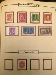 Timbres de collection; Bosnie Herzégovine et Brunswich de 1866 à 1917 - Bild 1 von 1