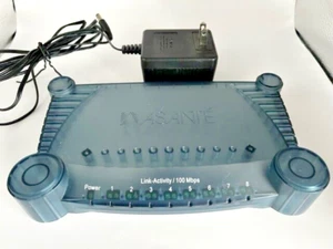 Asante 8-Port 10/100 Ethernet Hub - Model FH308 w/Power Cord - Picture 1 of 6
