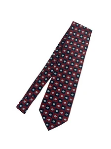Pfizer Mens Silk Tie Little Blue Pill Pharmaceutical Promo Advertising New Red - Picture 1 of 6