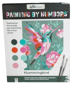New Art Maker Painting by Numbers Hummingbird Complete Kit #9 - Picture 1 of 5