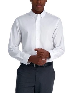 Haggar Herren Oberhemd Gr. 2XL Regular Fit Langarm weiß NEU - Bild 1 von 8
