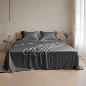 King Size Bettwäsche Set Seide weich - Österreichischer Eukalyptus Tencel Lyocell Bettlaken... - Bild 1 von 9