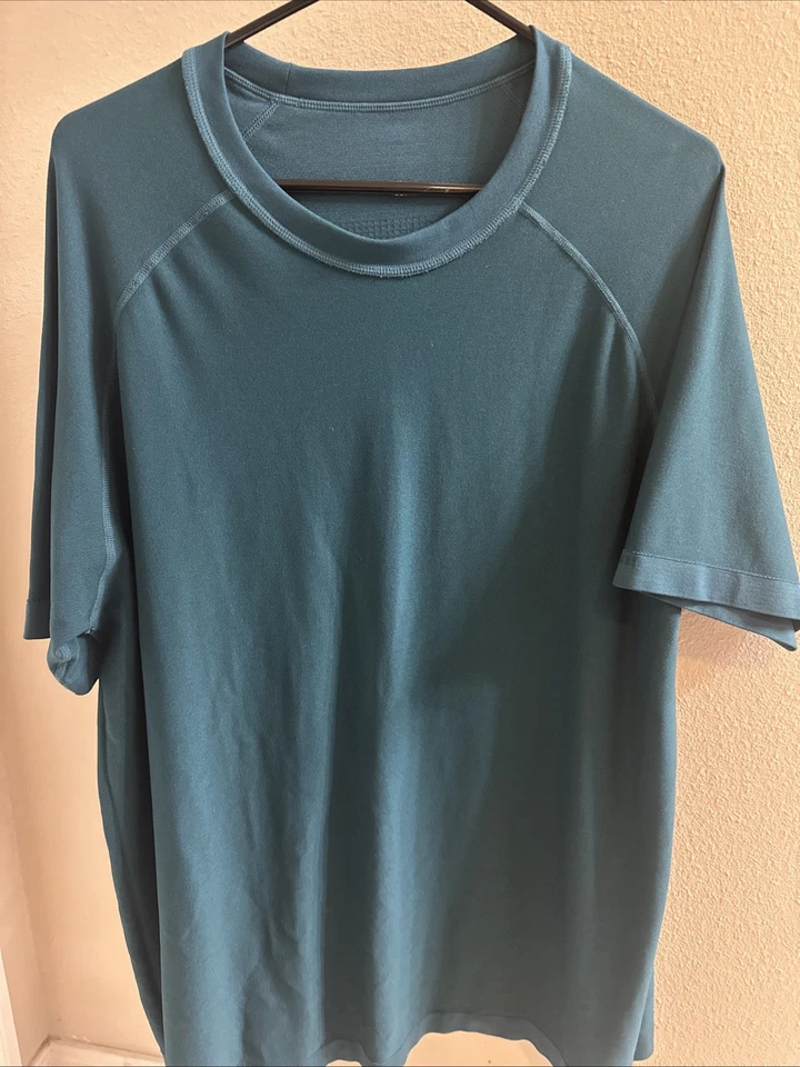 Fabletics Hombre Verde Manga Corta Ropa Activa Camisa XXL Foto 1 de 2