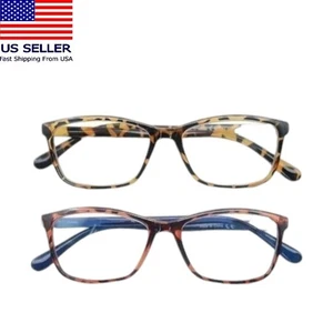 Juego de 2 gafas de lectura rectangulares presbicia fuerza +1,50 - Imagen 1 de 6