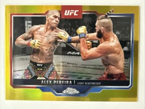 2025 Topps Chrome UFC #2 Alex Pereira Gold Refractor 42/50 WN - Picture 1 of 7