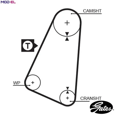 TIMING BELT 5015 FOR VW SANTANA GOLF/�/II/Mk/III/Cabriolet SCIROCCO QUANTUM 0.8L - Image 1 of 4