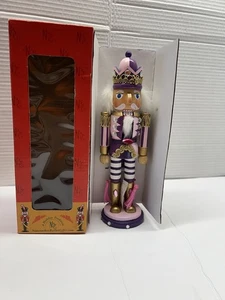 Pink And Purple King Nutcracker Ballet Gifts Collectable Nutcracker - Picture 1 of 10