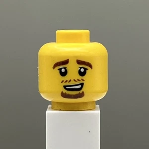 lego minifigure testa / sorriso con pizzetto - lego city / pezzi minifigure / lego fig - Foto 1 di 1