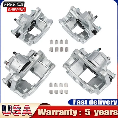 Front & Rear Disc Brake Calipers w/ Bracket For 08-17 Dodge Jeep Wrangler Nitro - Image 1 of 4