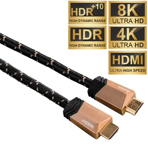 Hama 3m HDMI-Kabel 2.1 8K 8K@60Hz 4K@120Hz HDR 48Gbit/s TV PC Gaming Monitor PS5 - Bild 1 von 7